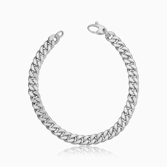 Pulsera Estate Cuban | Oro blanco