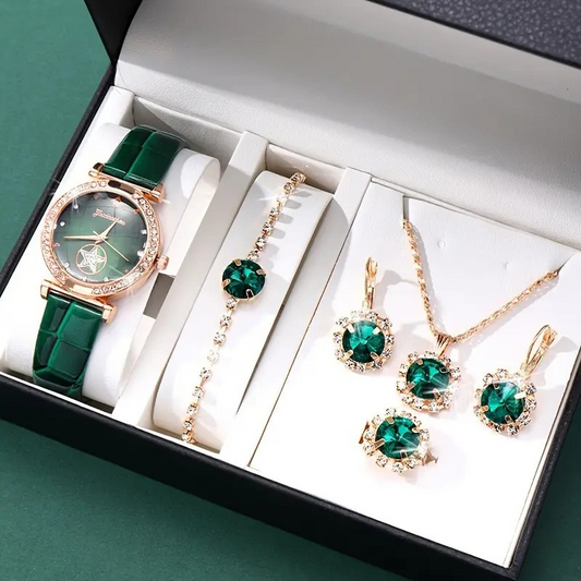 Set de joyas Verdantra Timecourt | Oro