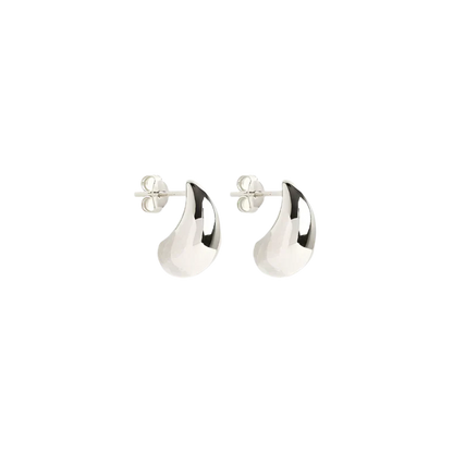 Pendientes colgantes Mato Drop | Oro blanco
