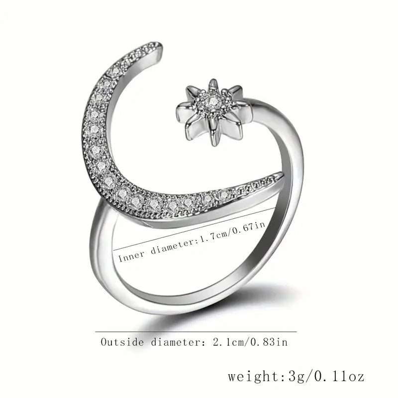 Anillo Bohemio Luna creciente