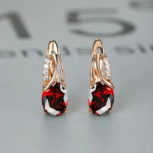 Pendientes Veressa Ruberine | Oro