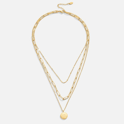 Collar estratificado con moneda