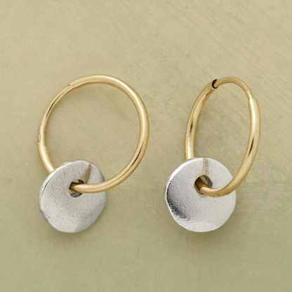 Pendientes en Oro y Plata Vintage