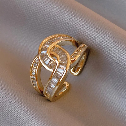 Marina - Anillo elegante ajustable con nudo