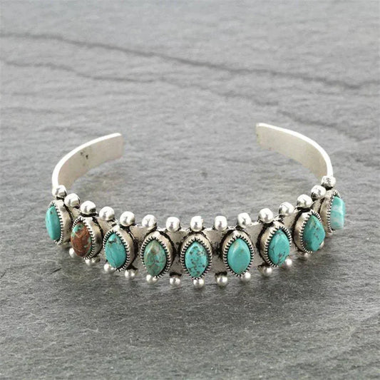 Pulsera de Piedra Turquesa Vintage