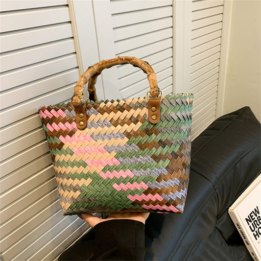 Teresa - Bolso de ratán estilo boho