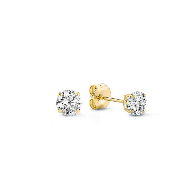 Pendientes de piedra Larmes de Lune | Oro blanco