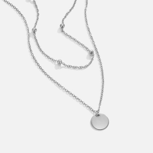 Collar estratificado de plata
