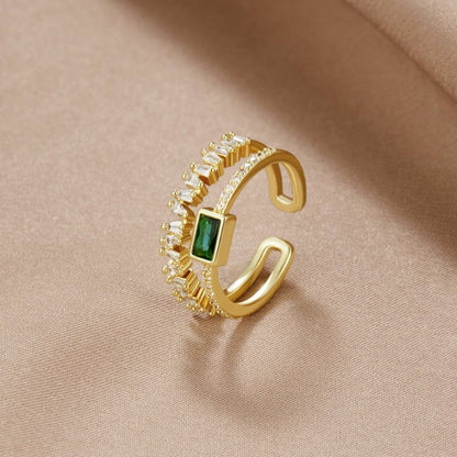 Anillo estratificado de cristal