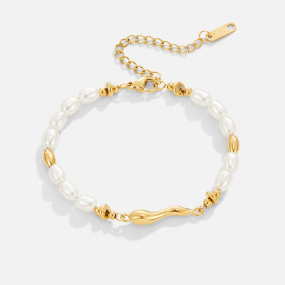 Pulsera de perlas de agua dulce Lov