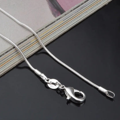 Cadena tipo serpiente de plata 925