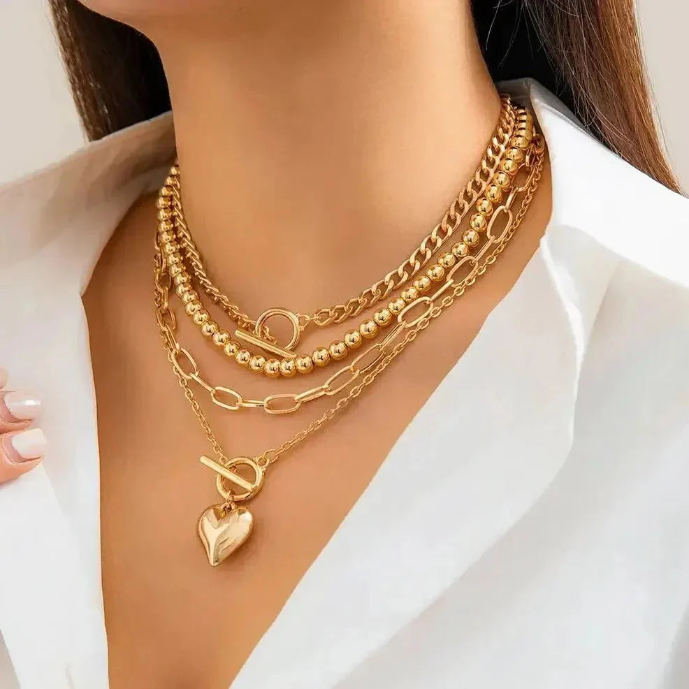 Collar Corazón de Capas