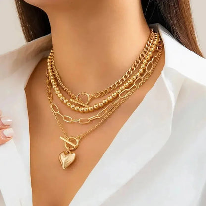 Collar Corazón de Capas
