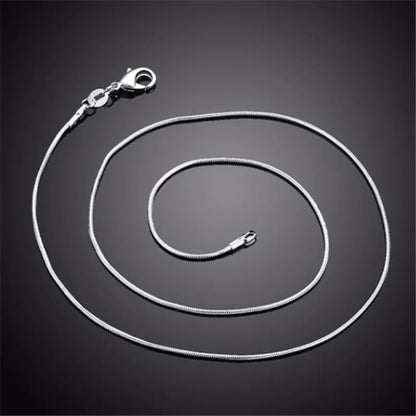 Cadena tipo serpiente de plata 925