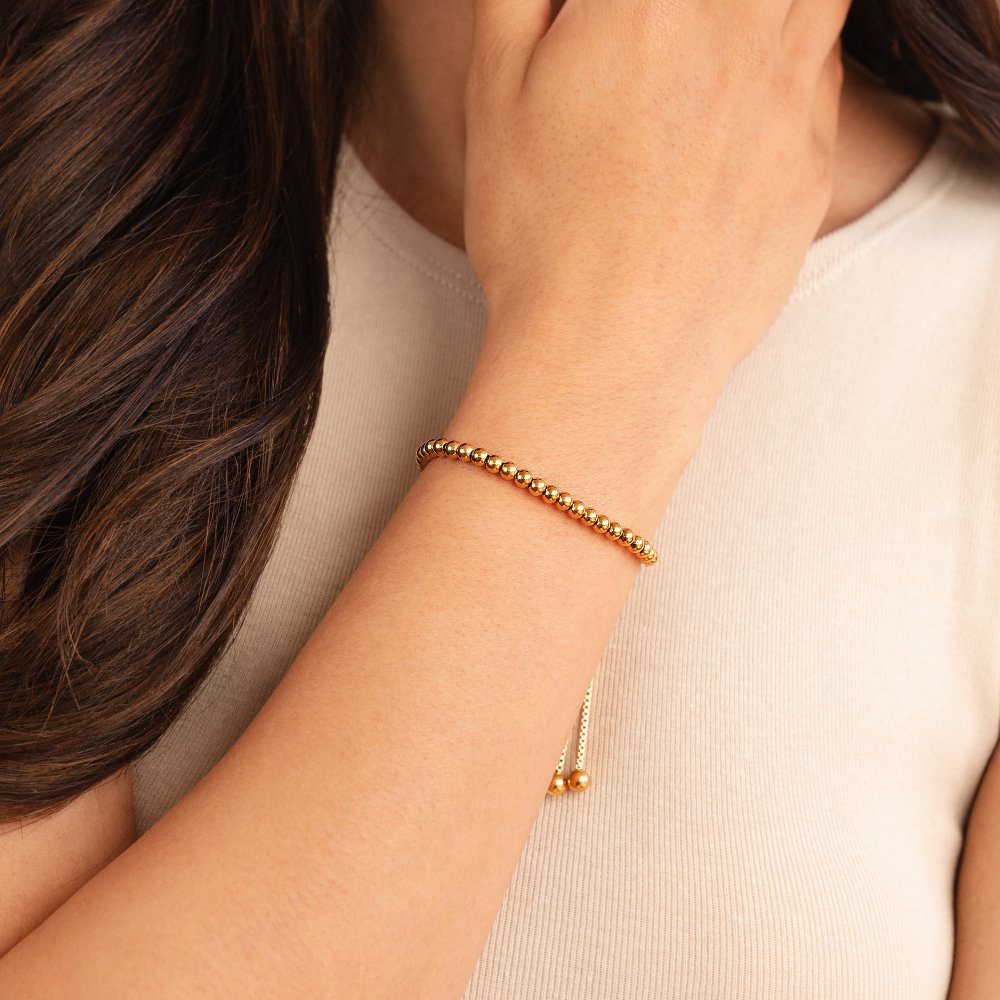 Pulsera de perlas de oro Nila