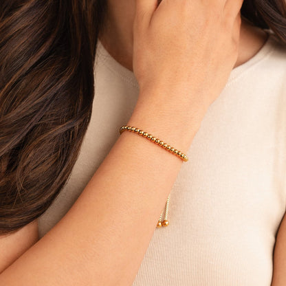 Pulsera de perlas de oro Nila