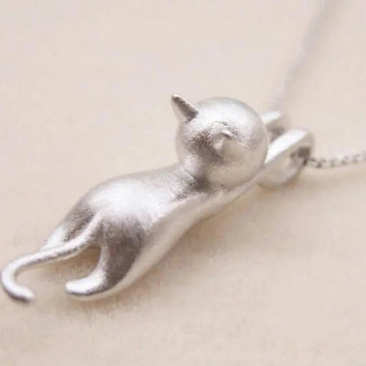 Collar Gatito Juguetón Plata de Ley 925