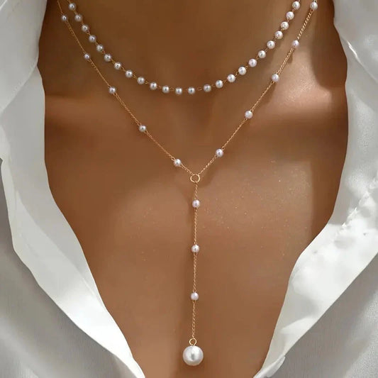 Collar Colgante de Perla Delicada