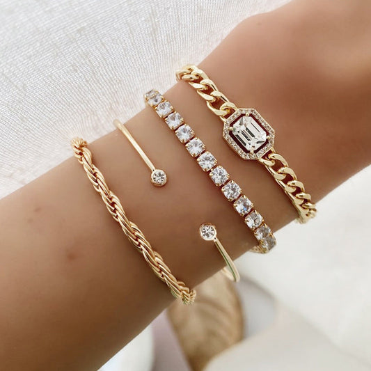 Set de 4 pulseras Venus