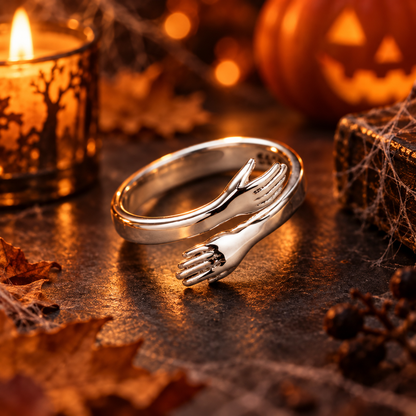 Anillo Abrazo - Ajustable en Plata Vintage